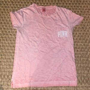 Victoria’s Secret PINK T shirt. Heather pink Med